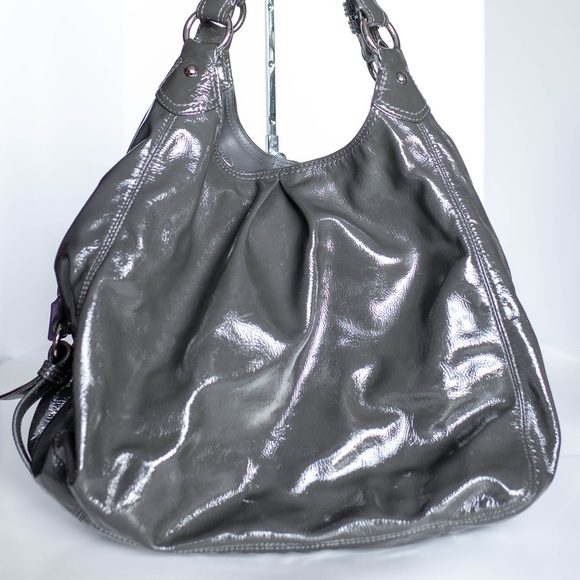 Coach Madison Patent Leather Maggie Hobo + Wallet - Picture 7 of 8